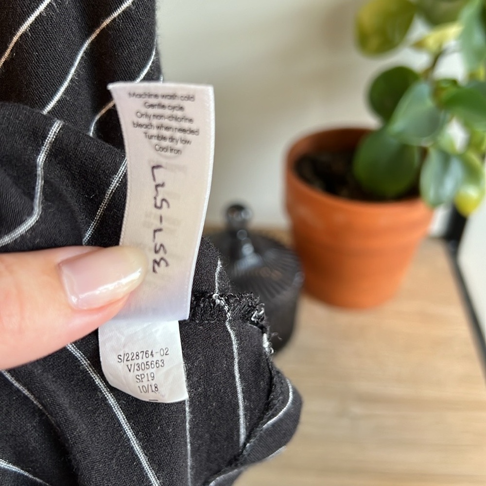 Athleta Santorini Striped Pinstripe Sleeveless Athletic Jersey Knit Dress, XS - Picture 7 of 7